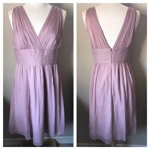 Jcrew Vneck Silk Blush Dress